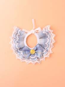 1 件优雅蕾丝猫项圈 - 可爱又舒适的宠物配饰，适合您的猫咪朋友 - 藍色 - 查看 7