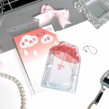 带钥匙扣的 Kpop 照片卡夹 Y2K 照片卡夹 Kpop 饰品夹 可爱照片卡钥匙扣 ID 公交卡夹 可爱 Kpop 配饰、学校用品、返校 - 彩色 - 查看 14