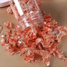 1 件金箔金箔碎片装饰，金箔纸装饰，绘画蜡烛 DIY 工艺品派对装饰，仅供装饰 - 彩色 - 查看 3