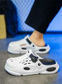 男士洞洞鞋、花园木屐、拖鞋感户外室内休闲情侣拖鞋，适合青少年夏季休闲、户外运动、度假旅行、毕业礼物、生日礼服配饰 - 拖鞋 - 查看 4