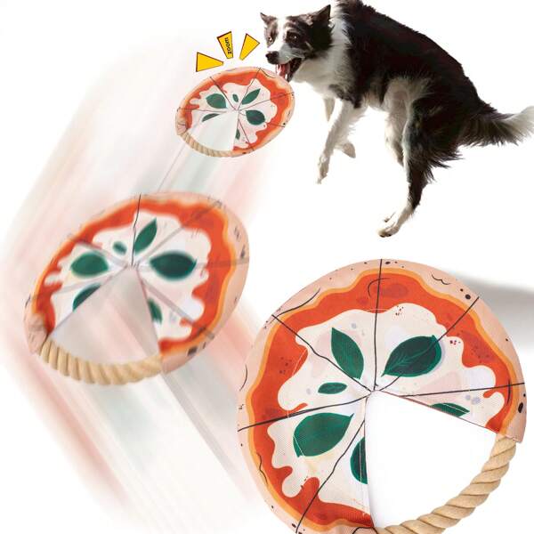 1 pièce Disque volant jouet pour chien d'extérieur, jouet d'entraînement interactif pour animal de compagnie, matériau en nylon convenant aux chiens de taille moyenne et petite