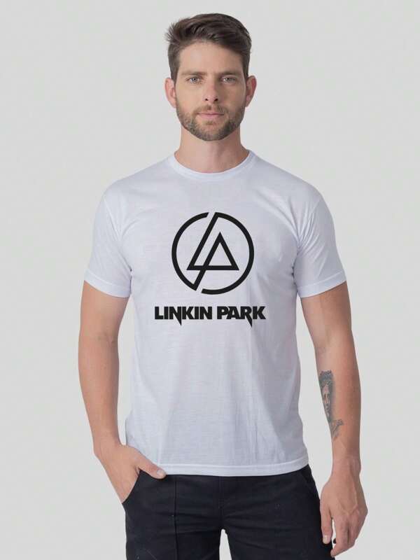 Camiseta Estampada Linkin Park Bandas de Rock Musicas Clássicos Confortável Tecido Resistente Várias Cores