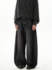 1 Stück locker sitzende, lässige, weite Boyfriend-Style Jeans, vielseitiger Partnerlook