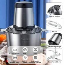 2L Electric Meat Grinder Food Processor Fruits Blender Veg Chopper Sausage Maker - Xem 2