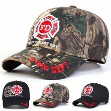 1 件装男士 FD 刺绣棒球帽，户外迷彩防晒休闲帽，适合春季、秋季、旅行、海滩派对 - 彩色 - 查看 7