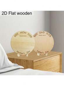 DIY Mother's Day Father's Day Gift - Bohemian Style Wooden Handprint Art With Base, Graduation Season Thank You Gifts For Best Mom And Dad, Unique Home Decor Plaque, Perfect For Room Decor, Personalized Party Favors, Birthday