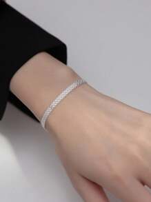 GAGAFEEL Un bracelet en argent sterling S925 étincelant largement tressé avec quatre rangs de bracelets de réservoir de dragon doré pour hommes et femmes, avec un style hip-hop, en cadeau d'anniversaire pour les amis