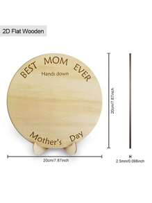 DIY Mother's Day Father's Day Gift - Bohemian Style Wooden Handprint Art With Base, Graduation Season Thank You Gifts For Best Mom And Dad, Unique Home Decor Plaque, Perfect For Room Decor, Personalized Party Favors, Birthday