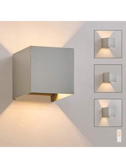 LED Wand Verlichting Outdoor Zwart Up/Down Lamp Indoor Outdoor, Replaceable G9 Bulb, IP65 Rated, 3000K Warm Wit Stairwells Exteriors