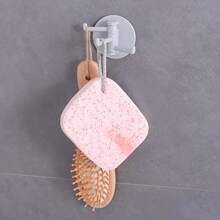 Organize Your Kitchen & Bathroom With This Self-Adhesive 3-Hook Rack & Key Holder! - Multicolor - View 3