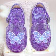 Girls' Butterfly Glitter Glamour Sandals - Màu tím - Xem 3