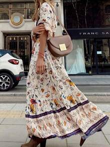 Women's Fashion Printed Bohemian Long Dress Birthday Dresses For Women - Mix - View 2