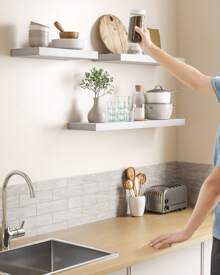 VASAGLE Wall Shelves - 白色 - 查看 2