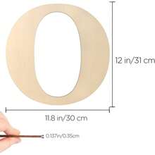 1pc Wood Wall Decoration Letters 12 Inch Blank Letters DIY Paint Family Party Wedding Decorations Gifts Birthday Graduation