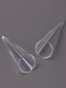 Wholesale Clear Acrylic Riangle Conical Ring Display Jewelry Storage Plastic Ring Display Stand For Ring Back To School