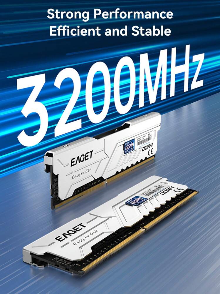 EAGET PS40 Series DDR4 RAM 32GB (2x16GB) 3200MHz ,DDR4 8GB/16GB