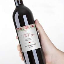 Etiquetas de vino impermeables personalizables: perfectas para bodas, aniversarios y ocasiones especiales. Etiqueta de vinilo personalizada para prosecco, champagne y bebidas espirituosas. De fácil aplicación y de alta calidad. - Multicolor - Ver 4