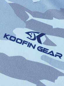 KOOFIN GEAR Outdoor High Performance Fishing Shirt Soft And Breathable Fabric With Raglan Sleeves Fishing Wear - Blue - View 8