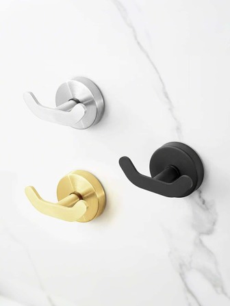 [2025 New Model] Stainless Steel Suction Cup Double Hooks, Made Of Stainless Steel Material, Can Be Quickly Installed Without Drilling, Strong Load-Bearing Capacity, Stable And Durable, Waterproof, Moisture-Proof And Rust-Proof, Suitable For Various Walls, Essential Tool For Living Room, Kitchen, Bathroom, Toilet, Hotel, School Dormitory And Other Scenarios.