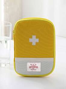 1pc Personalized Household Medical First Aid Kit, Custom Embroidered Text Multi-Function Travel Medicine Bag Storage Pouch, Large Capacity Handbag Medication Organizer, Child Health Pack, Gift For Moms, Birthday Gift, Gift For Friends And Teachers, Christmas/Holiday Gift, Personalized Gift For Ladies, Anniversary, Christmas, Mother's Day, Valentine's Day