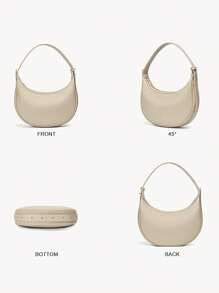 2025 新款简约月亮形女士手提包，时尚高端腋下包