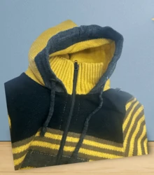 Hooded Cardigan - Mustard Yellow - View 4