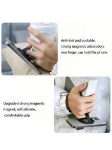 360° Adjustable Magnetic Silicone Ring Phone Holder, Strong Anti-Lost Design, Compatible With IPhone 15/14/13/12 Series And Android Phones, Convenient Installation And Removal, Great Gift For Family And Friends - Multicolor - View 7