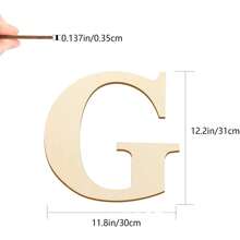 1pc Wood Wall Decoration Letters 12 Inch Blank Letters DIY Paint Family Party Wedding Decorations Gifts Birthday Graduation