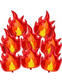 1 Conjunto Balão em Forma de S de Chama, Decorações para Festa de Aniversário/Bombeiro