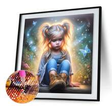 1pc Large 30x30cm/11.81x11.81 Inch DIY 5D Diamond Painting Kit, Frameless Full Drill Round Rhinestone Embroidery, Canvas Craft For Home & Office Wall Decor, New Diamond Painting Kits