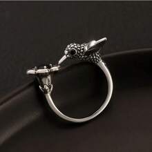 1 Personalized Retro Simple Hummingbird Presbyterian Open Ring