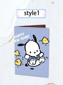 Sanrio Cartoon Sanrio Passport Holder Kitty Cat  Dog PU Passport Case Passport Holder ID To Print Travel Accessories Supplies Travel Essentials Travel Must Haves Holiday Essentials Holiday Travel Bag