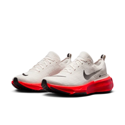 Nike 无敌3 ZOOMX INVINCIBLE RUN FK 3 舒适百搭防滑耐磨低帮休闲跑步鞋 男款白红