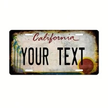 Custom Vintage Metal Plaque Sign - Personalized Text For Home, Cafe, Restaurant, Bar & Wall Decor - Durable, Dustproof & Waterproof, Universal Holiday Gift, No Electricity Required, 6"X12"