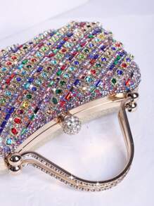 Glinsterende avondtas met strass-steentjes voor dames, geschikt voor bruiloften, feesten, gala's, Valentijnsdag, verjaardagscadeaus en verkleedpartijen.