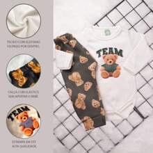 SOFT LINED INSIDE BABY BODYSUIT SET - White - View 1