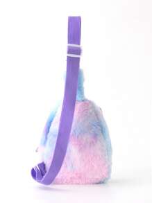 1 Piece Per Pack, Winter Cartoon Unicorn Children'S Chest Bag, Cute Girls' Single Shoulder Crossbody Bag, Colorful Plush Storage Bag