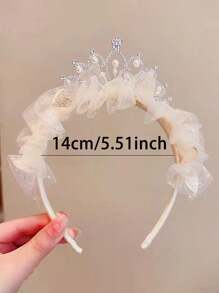 1 sztuka korona na głowę księżniczka super wróżka opaska na głowę urodziny nakrycie głowy obręcz do włosów słodka i słodka spinka do włosów akcesoria do włosów