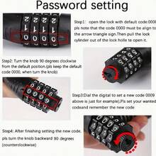 1pc Helmet-Shaped Combination Lock, Portable Bicycle/E-Bike Security Lock Chain With Accessories