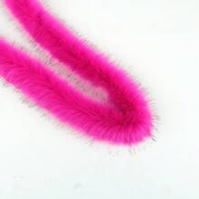 1 Meter Widen Artificial Fur Edge Decorative Fabric Pieces Fashion Tape Sewing Accessories Craft Bride Clothing Fur Accessories Washable With Lace Trim Fur Strips Easter Decor Sewing Artificial Imitation Raccoon Fur Hat Strips Diy Fur Edge Accessories Lace Fur Colorful Plush Strips Nightgown Fur Edge DIY - Multicolor - View 16