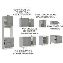 MADESA Baker's Racks - White and Gray - View 4