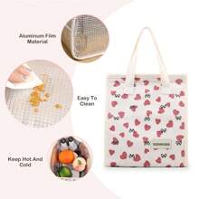 GODWOODS GODWOODS Corduroy Printed Lunch Bag Lunch Box For Women Men, Lunch Bag For Women Lunch Box Bag, Men Lunch Bag, Large Portable Insulated Lunch Bag For Women Men Adults For Work, Lunch Tote Bag Small Lunch Bag, Cooler Bag Reusable Snack Meal Sandwich Containers