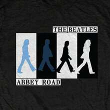 The Beatles Abbey Road Colours Crossing Tee - Black - View 4