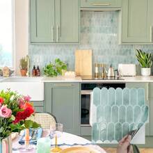 4/10/20 piezas Pegatinas de pared creativas 3D de mosaico de plumas - Resistentes al aceite y a la humedad, autoadhesivas, para azulejos de cocina y baño - Apropiadas para salpicaderos, renovación de paredes, decoración de paredes de baño y decoración de comedores