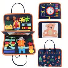 Busy Board Montessori Toys For Girls & Boys Gifts, Sensory Toys,Educational Travel Toys, Preschool Activities For Learning Fine Motor Skills, Toddler Board Ages Educational Toys,Busy Board Montessori,Fine Motor,Fine Motor Skills