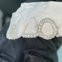 THATBOY 1PC/2PCS/4PCS/SET Hip Hop Rapper Fashion Personalized Jewelry Grillz Single Glossy Copper Simple Cool Grillz Gift For Men And Women - Multicolor - View 9