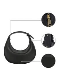 2025 新款简约月亮形女士手提包，时尚高端腋下包