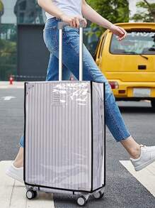 Luggage Cover Transparent Waterproof Travel Case Cover For 18 To 30 Inch Luggage Protector Cases Suitcase Dust Covers For Men Women Outdoor Holiday Travel Essentials Accessories Travel Accessories Travel Must Haves Bag For School School Accessories School Stuff