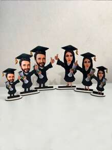 Customized Graduation Cartoon Character, Personalized Photo Gift, 2025-2026 Graduate Commemorative Item, Customized Graduation Gift, Back To School Season Gift, Holiday Gift - Multicolor - View 5