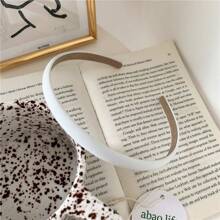 1 件经典丝缎多色头带，简约百搭甜美可爱优雅发饰、发带、发箍头带